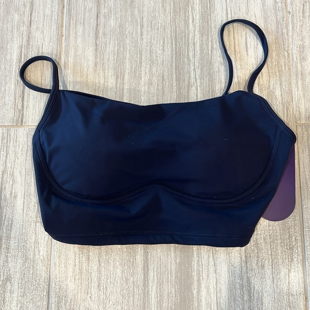 Kamo Fitness Isla Sports Bra - Dark Iris Large Strappy Back Navy Blue Activewear — image 6 of 8